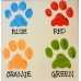 Personalised Dog Bowl - Paw Prints Slanted