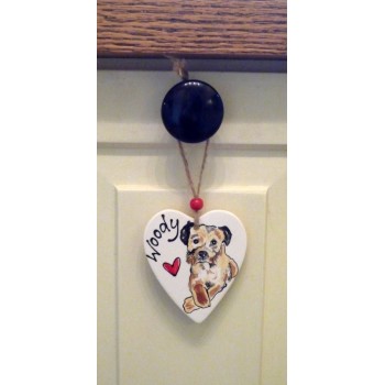 Personalised Ceramic Handpainted Dog Decoration