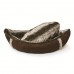 Boat Shaped Faux Fur Dog Bed